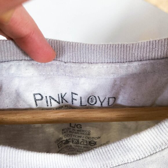 Pink Floyd Acid Wash Loose Fit Graphic Tee T shirt - Picture 7 of 8